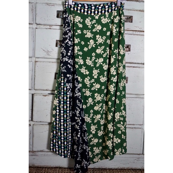 Anthropologie Dresses & Skirts - Anthropologie Waverly Floral Patchwork Midi Skirt